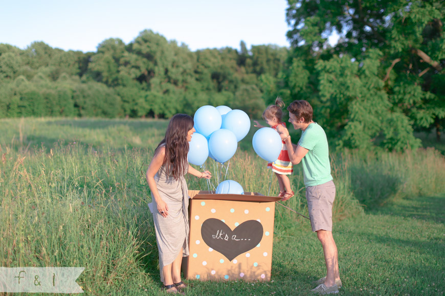 Gender Reveal | feather + light photography | West Chester, PA