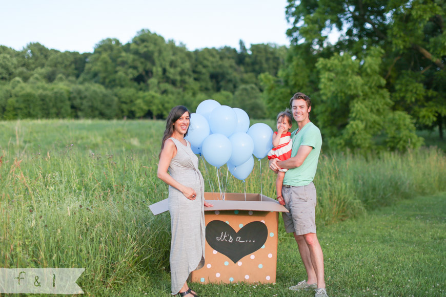 Gender Reveal | feather + light photography | West Chester, PA