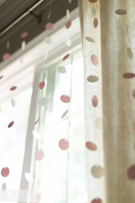 feather + light photography | Second Birthday Party | Pink + Gold | Circle Garland