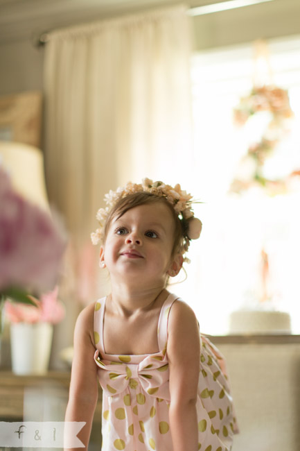 feather + light photography | Second Birthday Party | Pink + Gold | Floral Number | 2nd Birthday Party