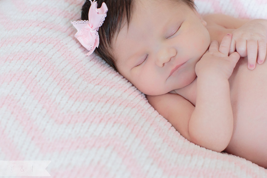 feather + light photography | main line, pa newborn  photographer | pink + white