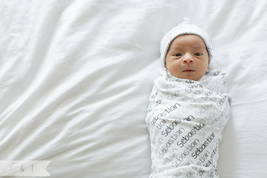 feather + light photography | west chester, pa newborn photographer  | boco baby personalized swaddle