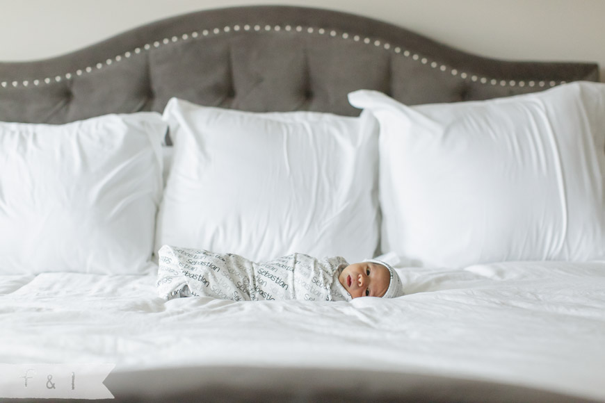 feather + light photography | west chester, pa newborn photographer  | boco baby personalized swaddle