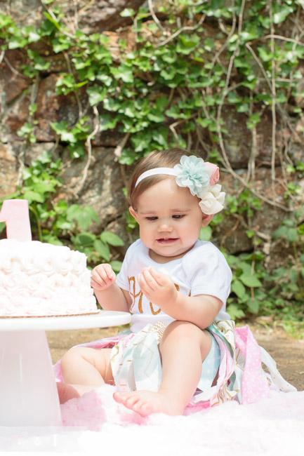 feather + light photography | Greenville, DE family photographer | lifestyle photography | valley garden park, DE | cake smash | first birthday