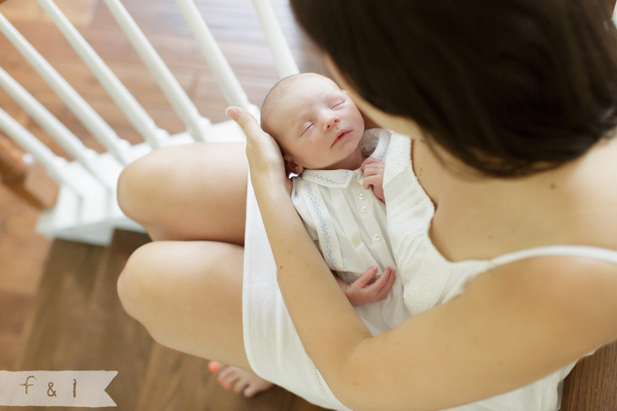 feather + light photography | main line, pa newborn photographer | west chester, pa lifestyle photographer | staircase newborn photography