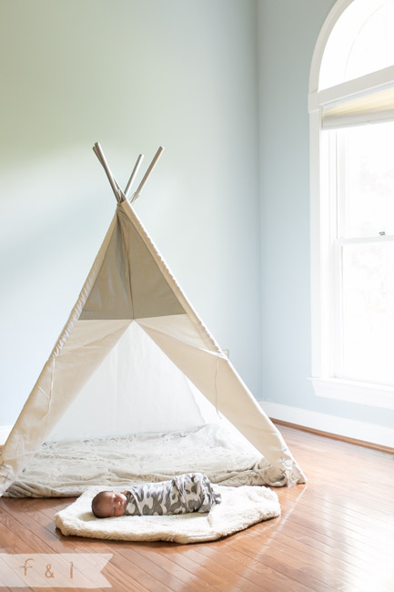 feather + light photography | main line, pa newborn + lifestyle photographer | newborn | teepee