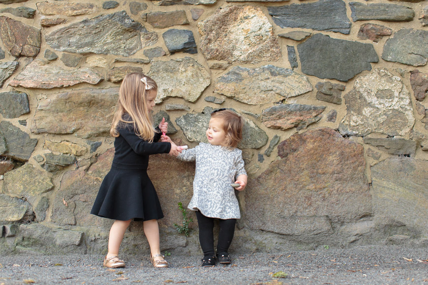 feather + light photography | sisters | hunting hill mansion | fall | stone