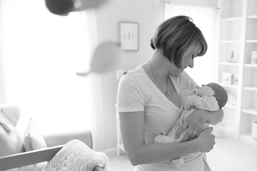 feather + light photography | main line pa newborn lifestyle photographer | newborn | it's a girl 