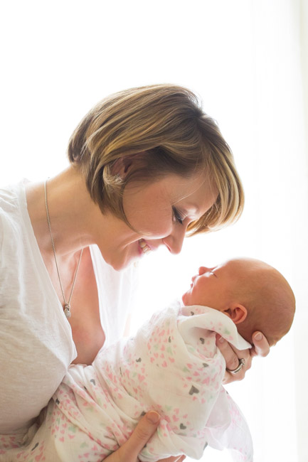 feather + light photography | main line pa newborn lifestyle photographer | newborn | it's a girl 