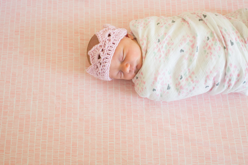 feather + light photography | main line pa newborn lifestyle photographer | newborn | it's a girl