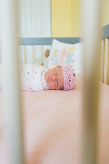 feather + light photography | main line pa newborn lifestyle photographer | newborn | it's a girl 