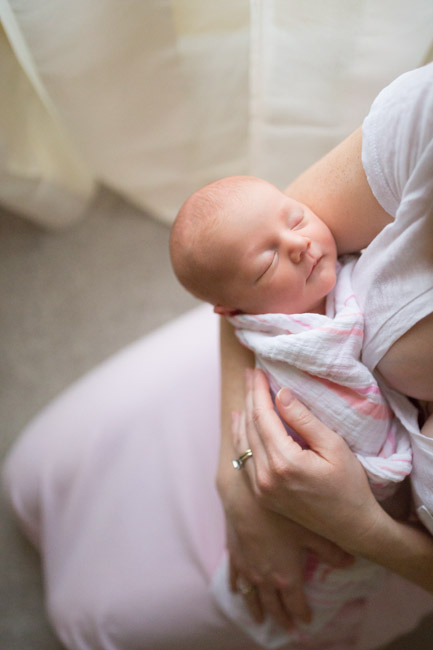 feather + light photography | main line pa newborn lifestyle photographer | newborn | it's a girl 