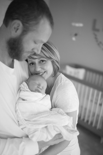 feather + light photography | main line pa newborn lifestyle photographer | newborn | it's a girl 