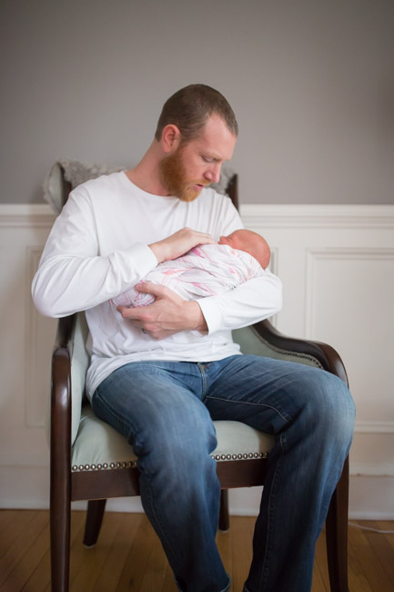 feather + light photography | main line pa newborn lifestyle photographer | newborn | it's a girl 