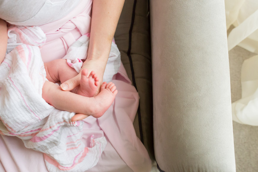 feather + light photography | main line pa newborn lifestyle photographer | newborn | it's a girl 