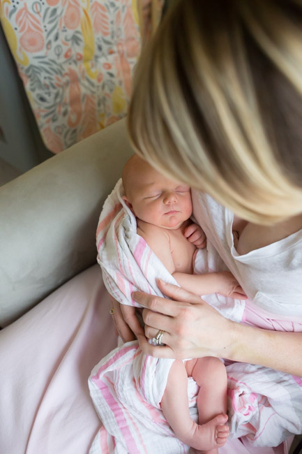 feather + light photography | main line pa newborn lifestyle photographer | newborn | it's a girl 