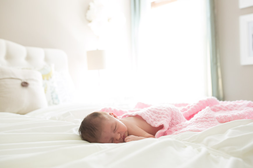 feather + light photography | west chester, pa newborn photographer | feminine nursery | baby girl | 