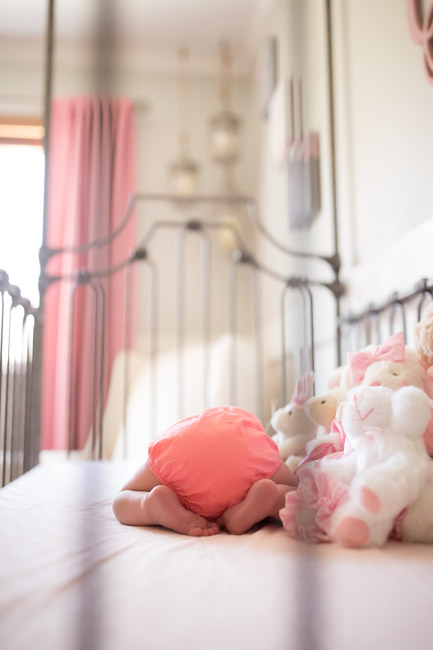 feather + light photography | west chester, pa newborn photographer | feminine nursery | baby girl | 