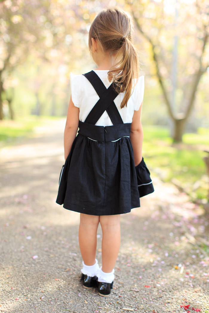 feather + light photography | sadie then ty suspender skirt | little girl style | children's fashion blogger | kid style | timeless