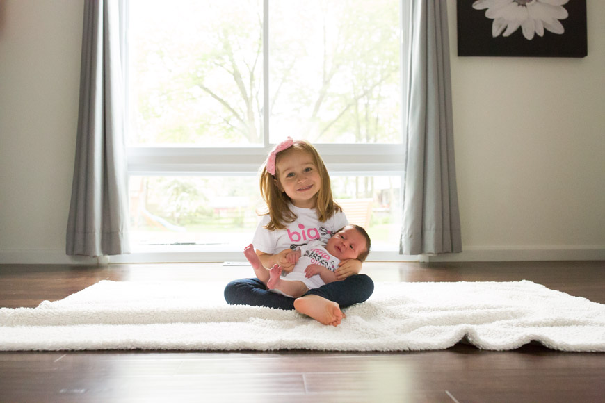 feather + light photography | main line pa newborn photographer + lifestyle photographer | sisters | newborn