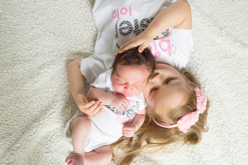 feather + light photography | main line pa newborn photographer + lifestyle photographer | sisters | newborn