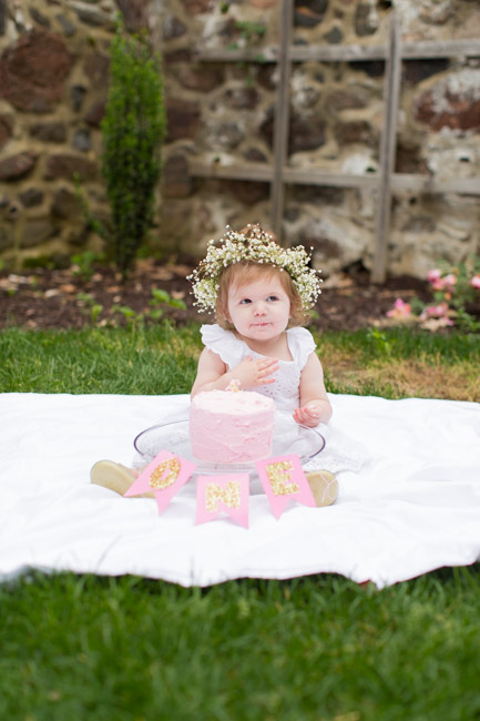 feather + light photography | main line pa family + lifestyle photographer | cake smash | hunting hill mansion | floral crowns