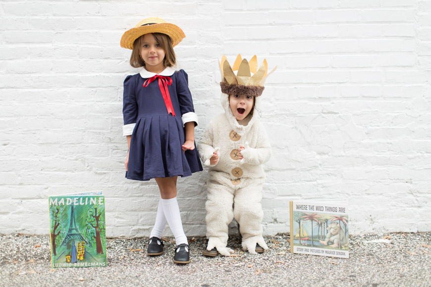 feather + light photography | halloween | story book costumes | madeline + max