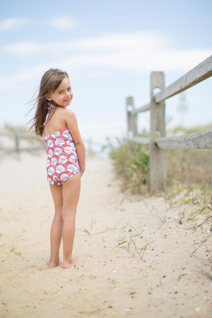 feather and light photography | bluemonet swimsuit | beach | child fashion blogger