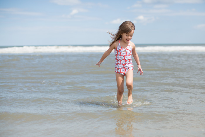 feather and light photography | bluemonet swimsuit | beach | child fashion blogger