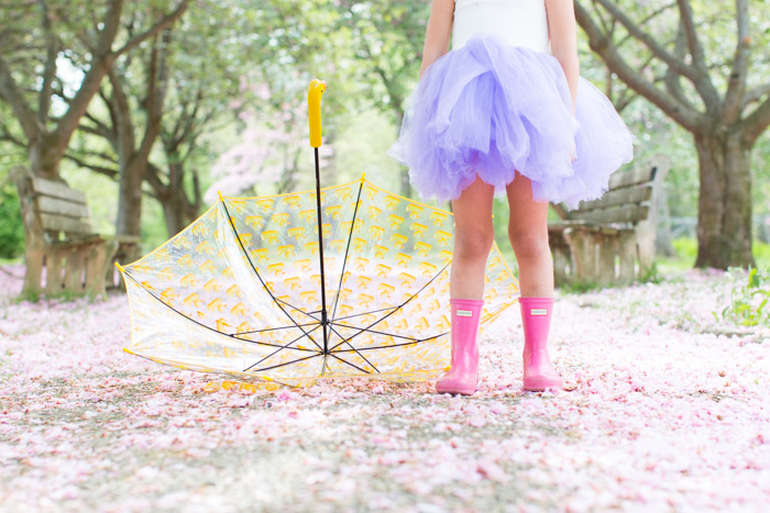 feather + light photography | child fashion blogger | wrare doll | tutu | rainboot style | pretty in pink 