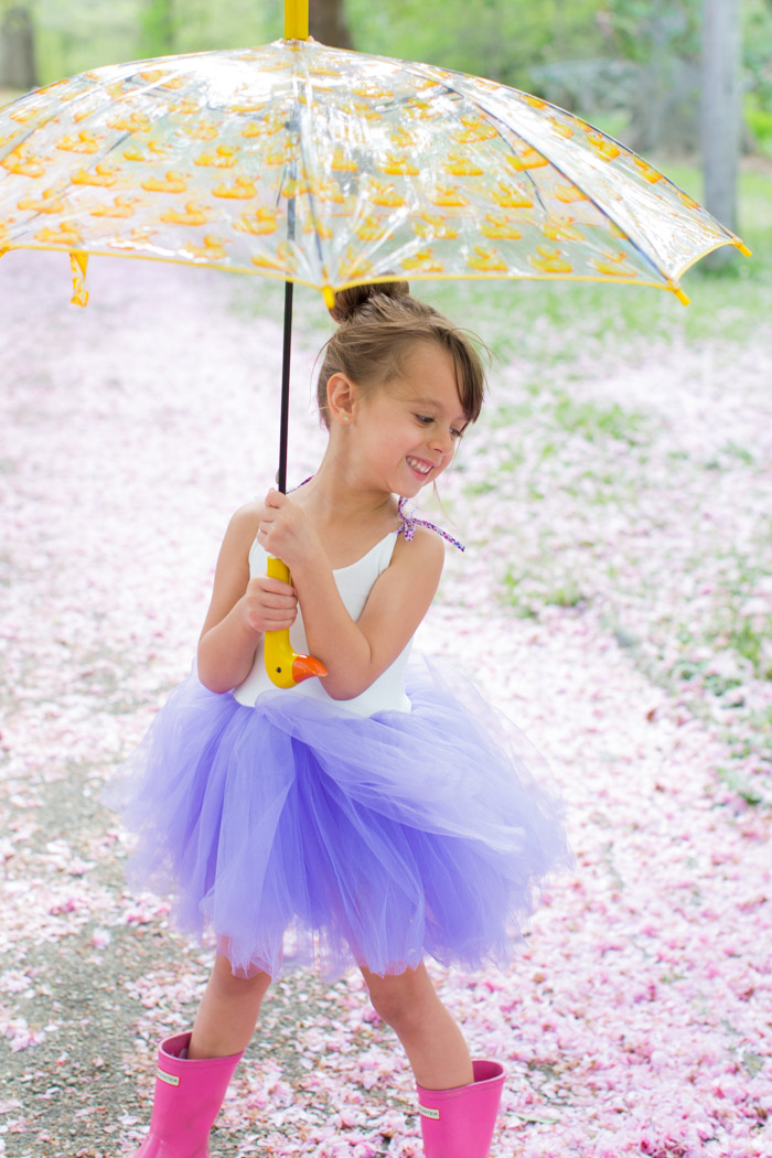 feather + light photography | child fashion blogger | wrare doll | tutu | rainboot style | pretty in pink 