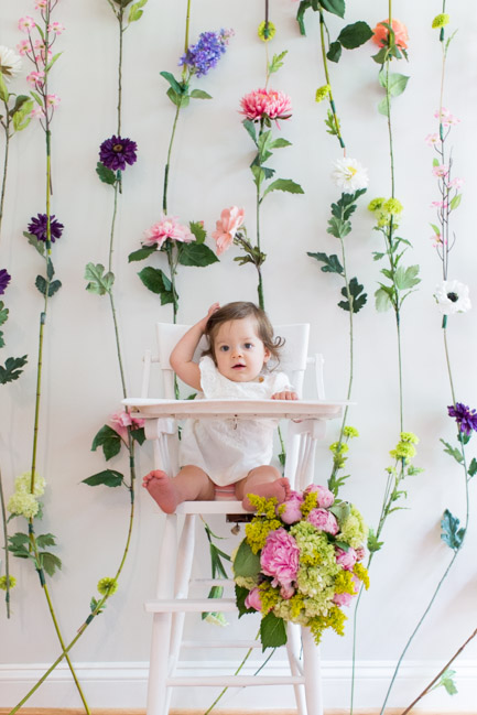 feather + light photography | child first birthday | flowers | first birthday