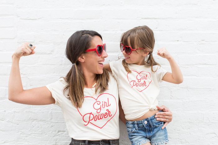 feather + light photography | girl power | mom + daughter t shirts | savage seeds