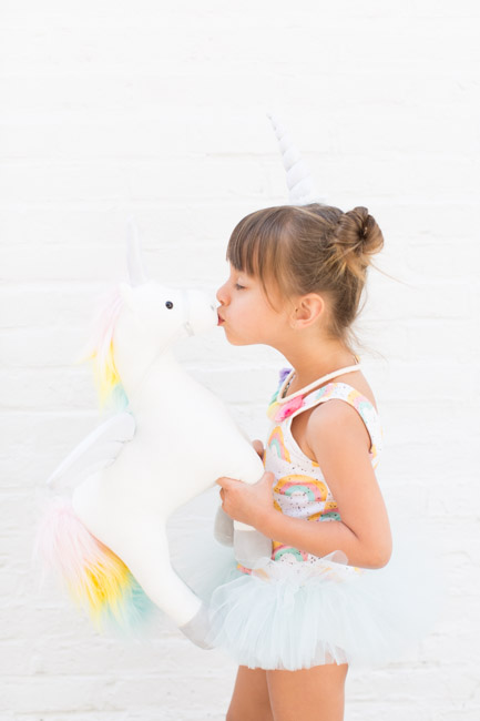 feather + light photography | unicorn + rainbow | 5 year old girl birthday | wrare doll | child fashion blogger