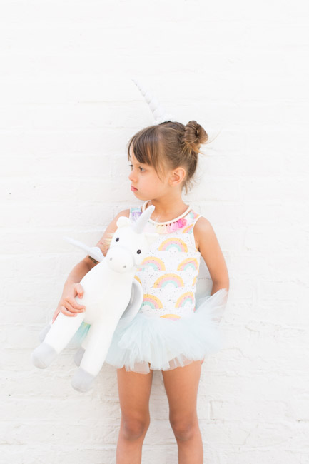 feather + light photography | unicorn + rainbow | 5 year old girl birthday | wrare doll | child fashion blogger