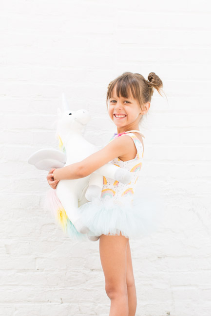 feather + light photography | unicorn + rainbow | 5 year old girl birthday | wrare doll | child fashion blogger