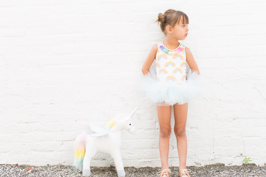 feather + light photography | unicorn + rainbow | 5 year old girl birthday | wrare doll | child fashion blogger