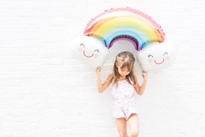 feather + light photography | child fashion blogger | little girl style | rainbows | paush 