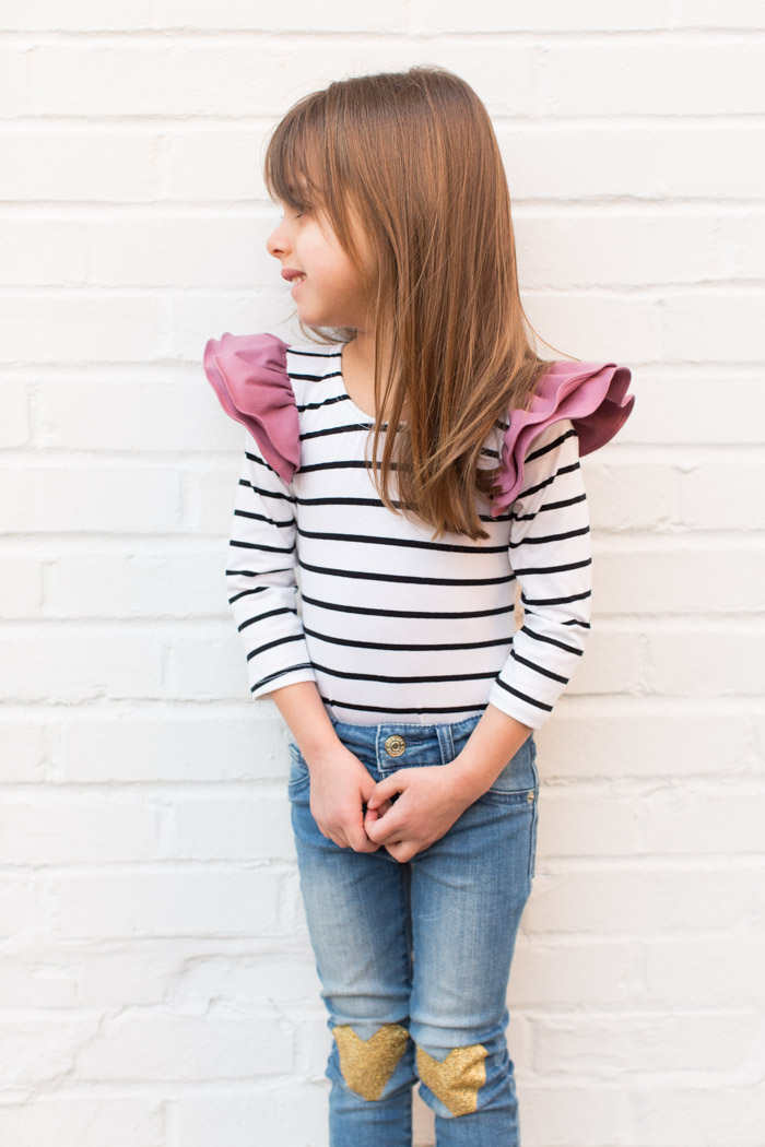 feather + light photography | valentines day outfit for toddler girl | tribe of three 