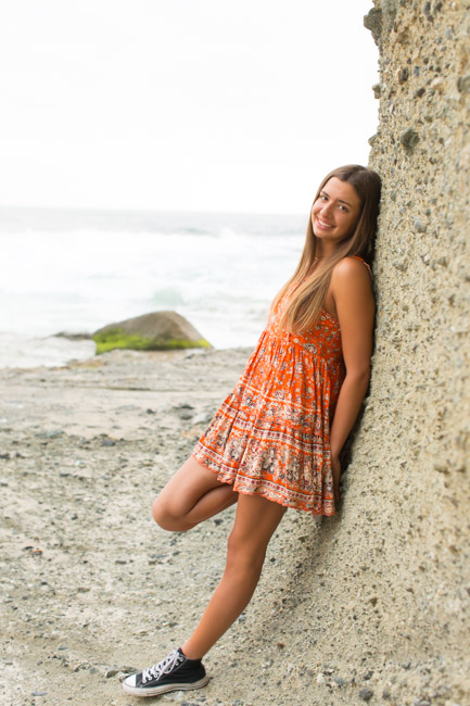 Orange County Senior Natural Light photographer | senior beach photos | Laguna Beach, CA