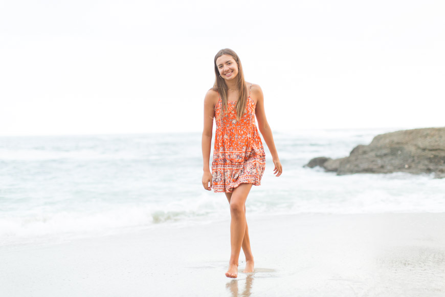 Orange County Senior Natural Light photographer | senior beach photos | Laguna Beach, CA