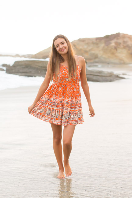 Orange County Senior Natural Light photographer | senior beach photos | Laguna Beach, CA