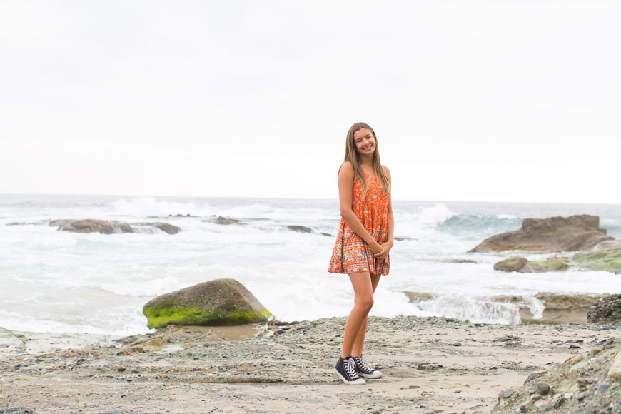 Orange County Senior Natural Light photographer | senior beach photos | Laguna Beach, CA