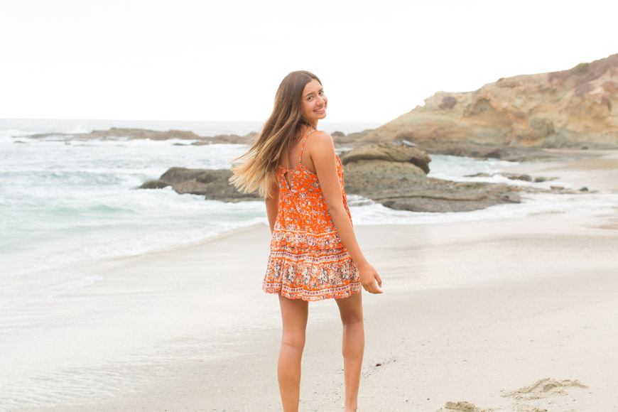 Orange County Senior Natural Light photographer | senior beach photos | Laguna Beach, CA